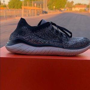 Grey and Black Nike Shoes